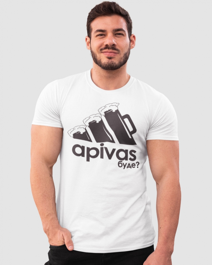 Футболка чоловіча "Apivas" біла