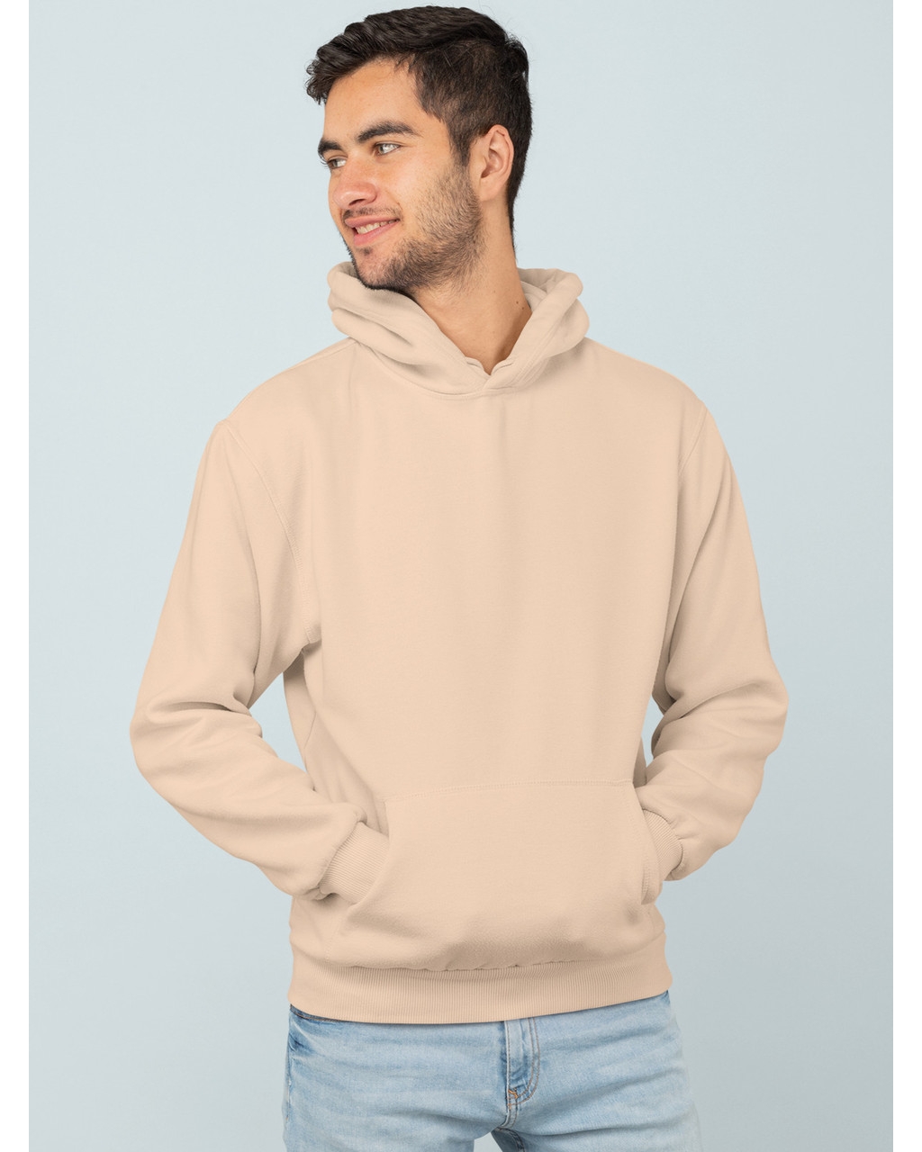 Худі чоловіче однотонне пудрове Mishe 120014