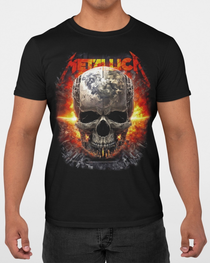 Футболка мужская Рок Metallica Mishe 1100119 черная