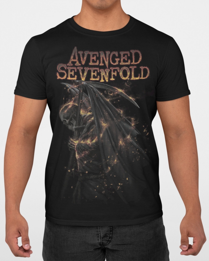 Футболка мужская Avenged Sevenfold Mishe 1100101 черная