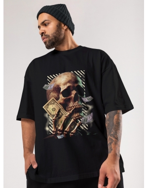 Чоловіча футболка оверсайз Mishe Urban 113002 чорна велика щільність