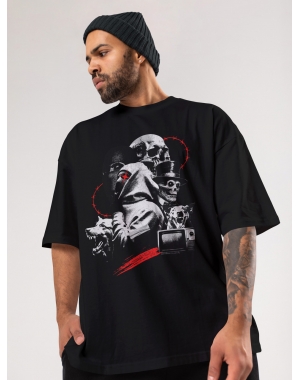 Чоловіча футболка оверсайз Mishe Urban 113037 чорна щільна