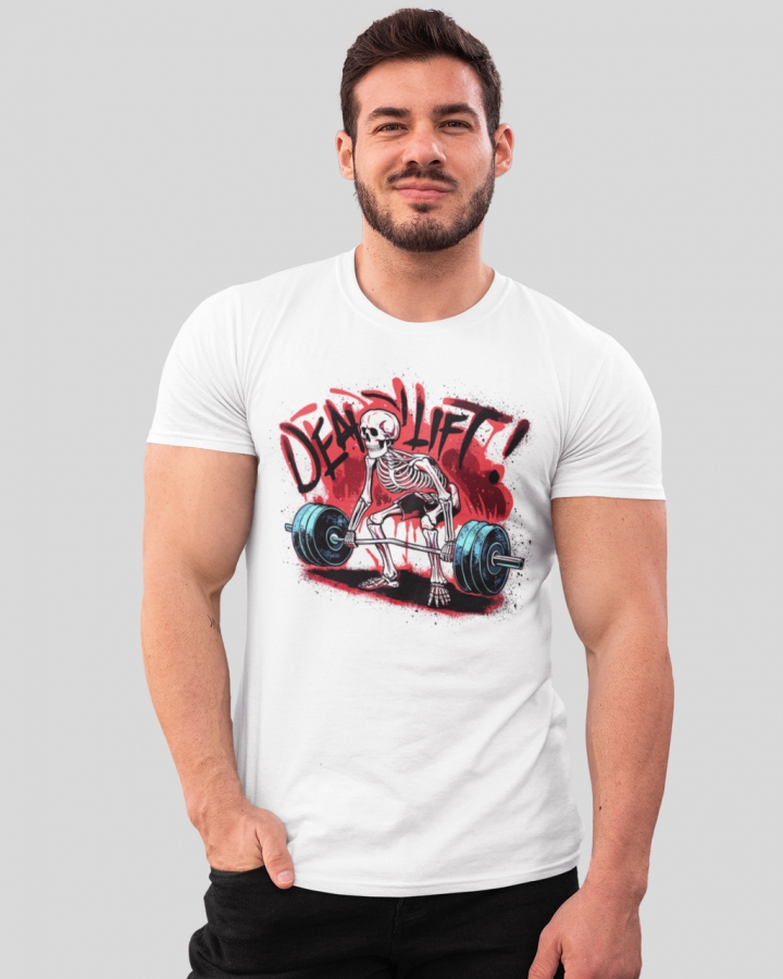 Чоловіча спортивна футболка "Deadlift" Mishe 11320010-1 біла