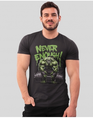 Чоловіча спортивна футболка "NEVER ENOUGH" Mishe 11320014 чорна