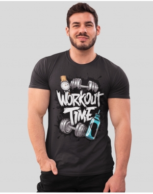 Чоловіча спортивна футболка "Workout Time" Mishe 11320016 чорна