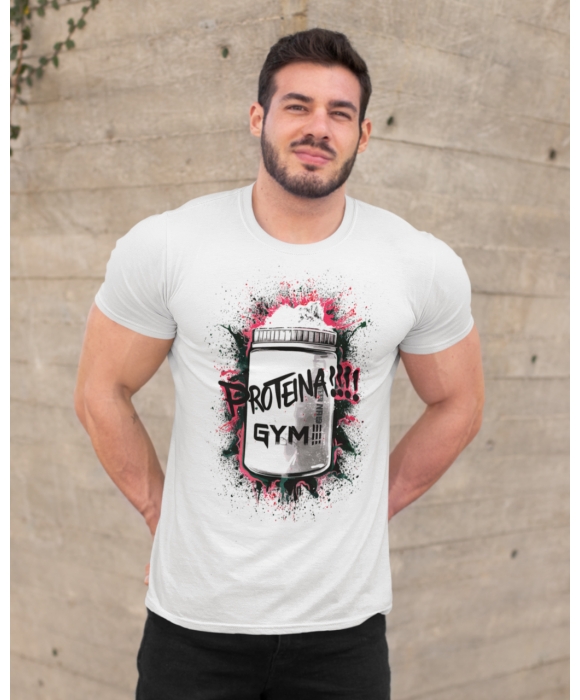 Чоловіча спортивна футболка "Proteina!" Mishe 11320022-1 біла