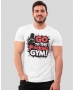 Мужская спортивная футболка "Go to the F*cking gym!" Mishe 11320025-1 белая