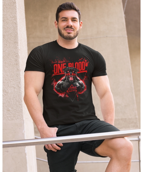 Мужская спортивная футболка "One Blood" Mishe 11320028 черная