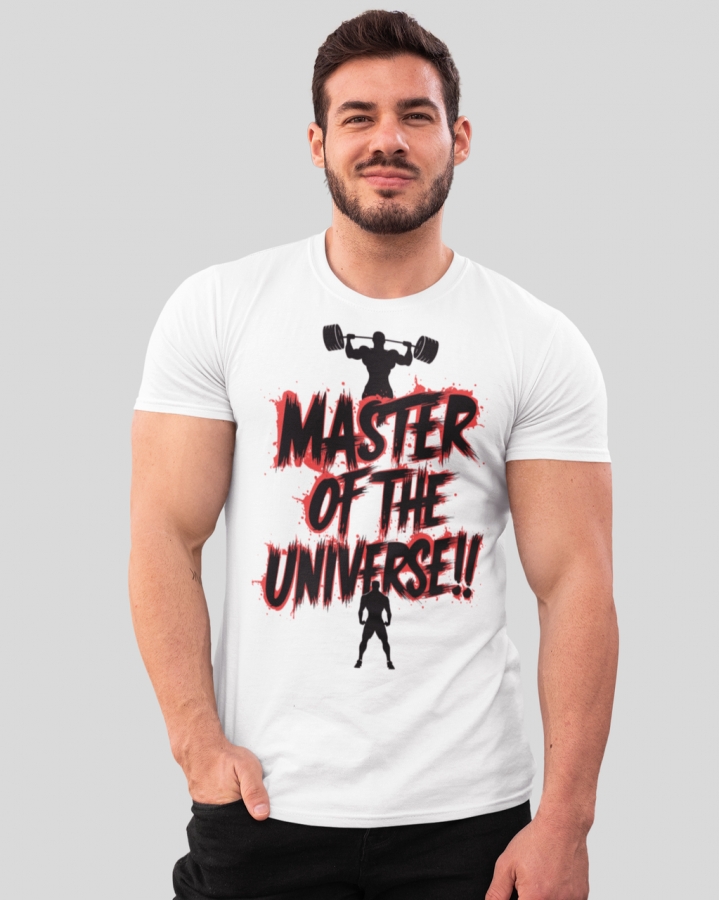 Мужская спортивная футболка "Master of the universe" Mishe 11320031 белая