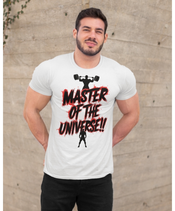 Мужская спортивная футболка "Master of the universe" Mishe 11320031 белая