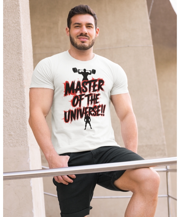 Мужская спортивная футболка "Master of the universe" Mishe 11320031 белая