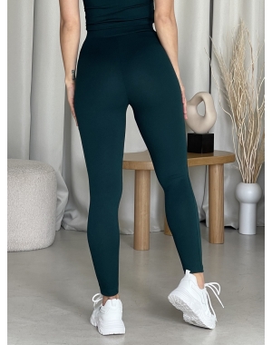 Лосини у смужку з високою талією зеленого кольору Ponto 6000283