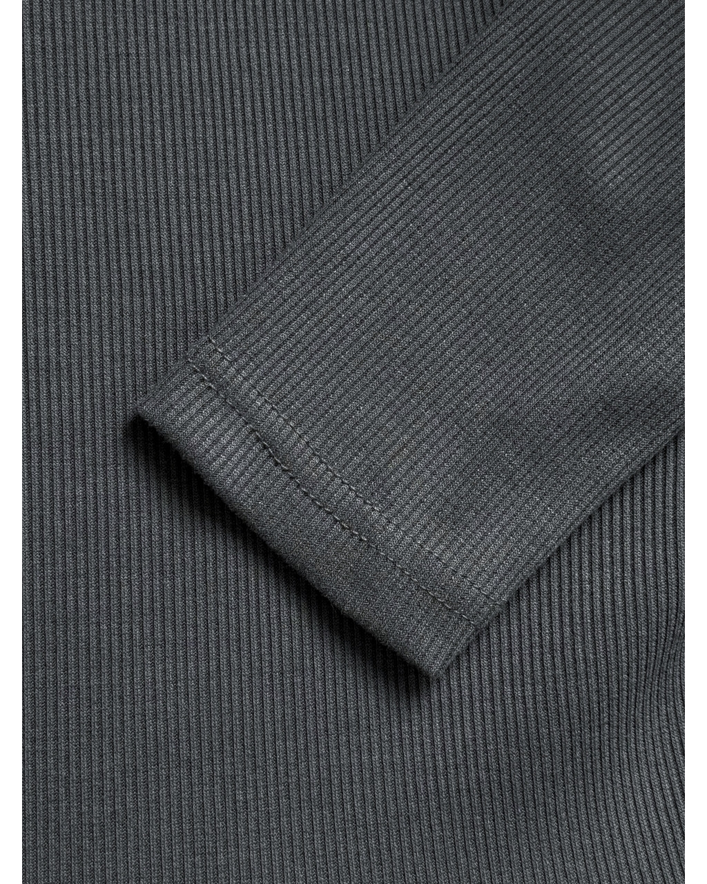 Свободное платье в рубчик серое Анно 700001504