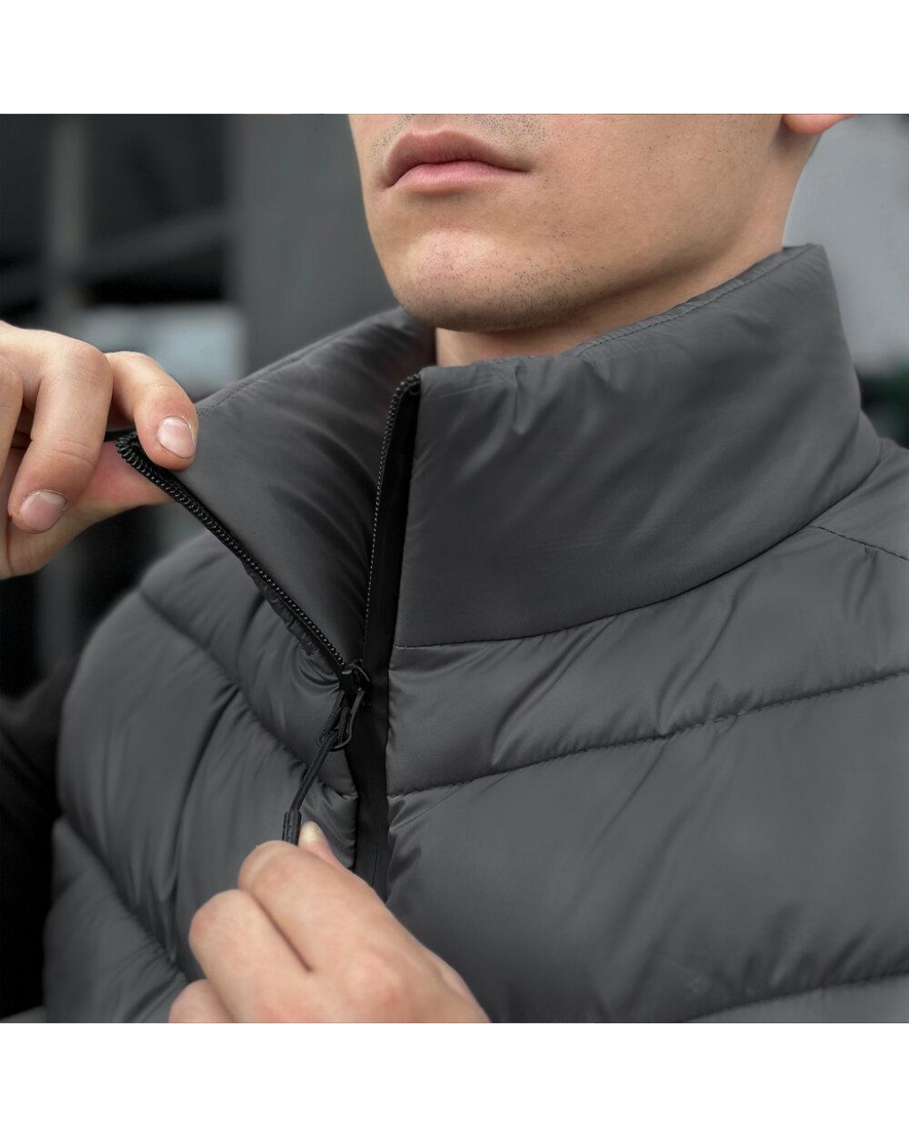Жилет Puffer Темно-серый