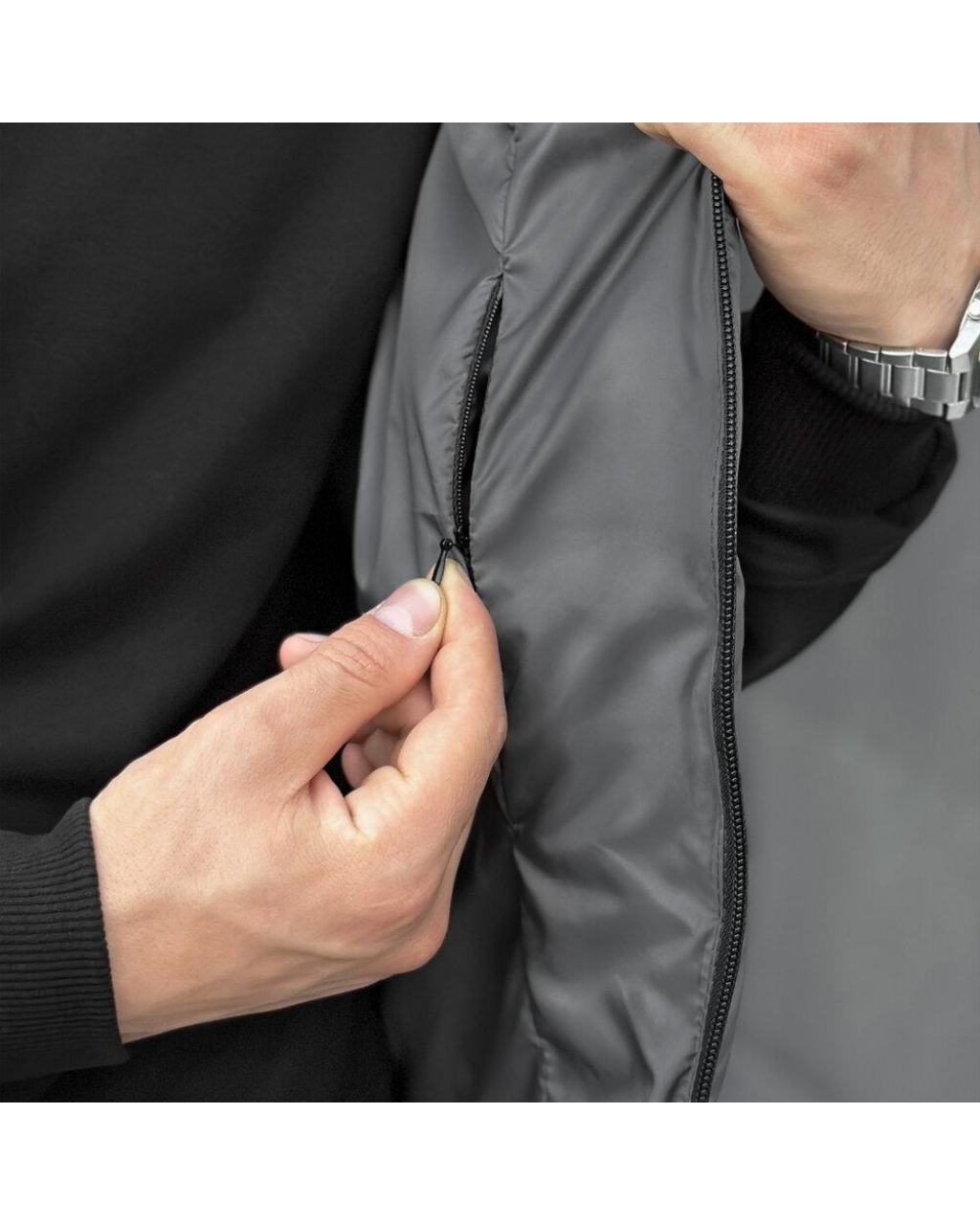 Жилет Puffer Темно-серый