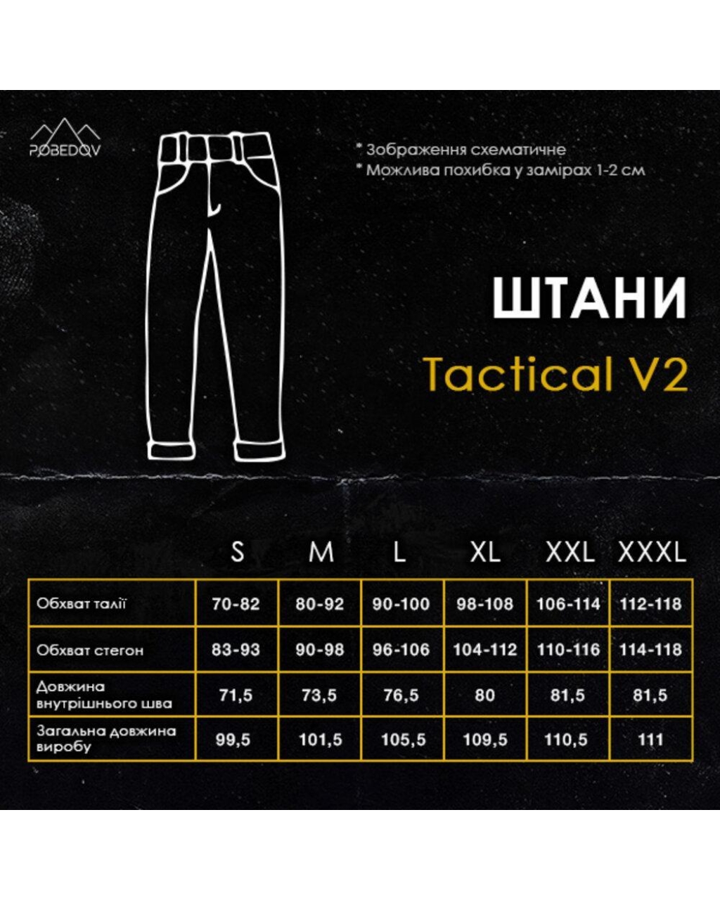 Штаны карго Tactical V2 Черный