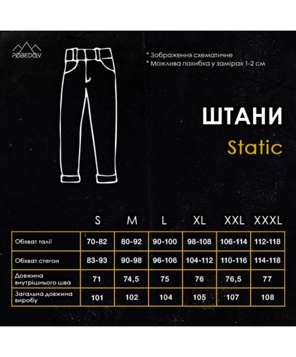 Штаны карго мужские Static Нави