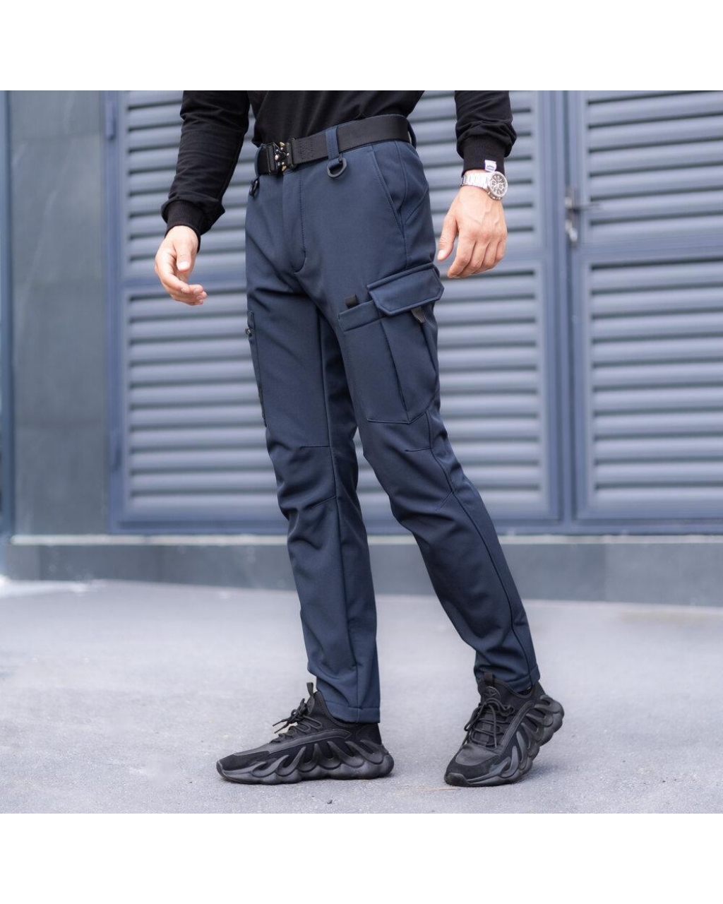 Штани карго чоловічі Static Наві