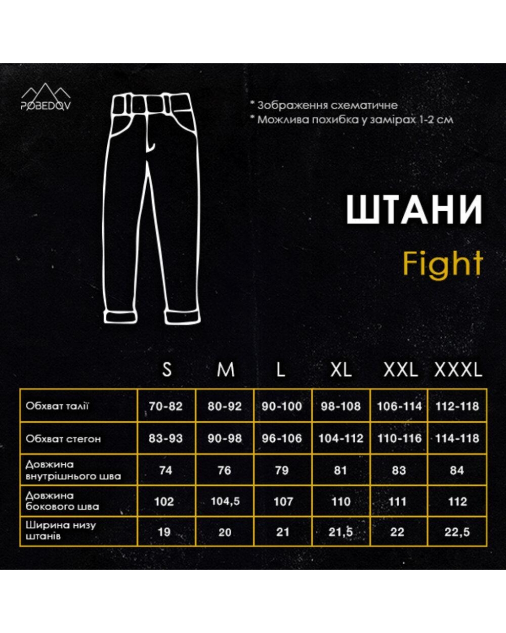 Штани зимові Fight Зима Чорний