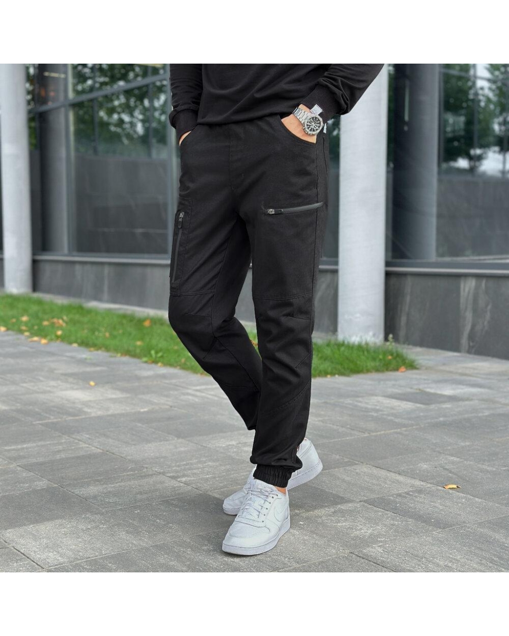 Карго чоловічі Papin Brodyaga Чорні