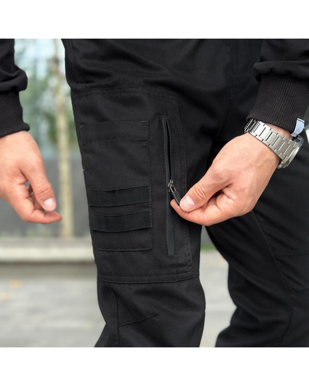 Карго чоловічі Papin Brodyaga Чорні