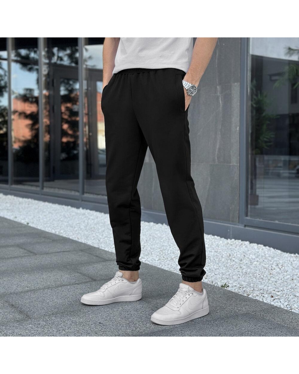 Штани чорні чоловічі Джогери 95