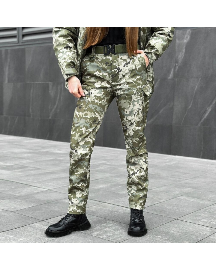 Карго штаны женские Static Пиксель