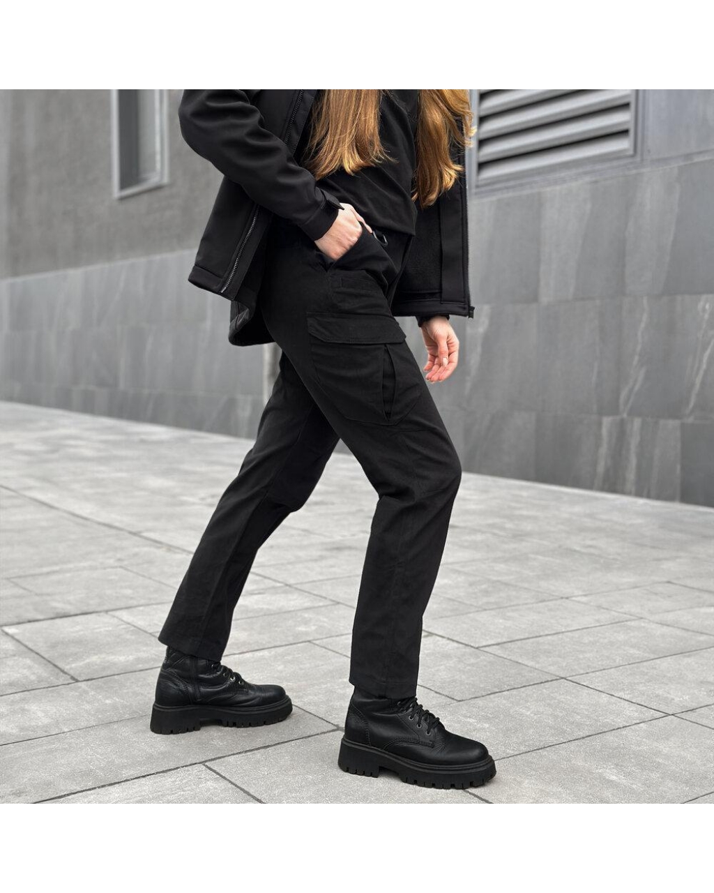 Штаны женские карго Tactical V2 Черный