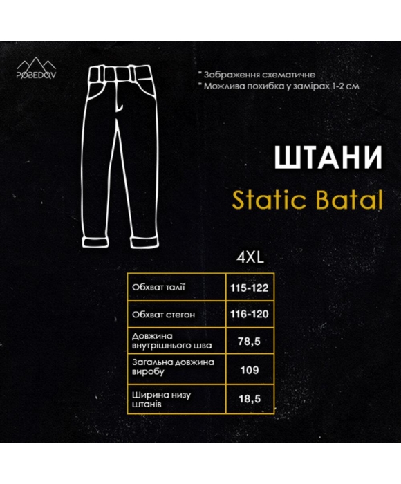 Штани карго Static BATAL Чорний
