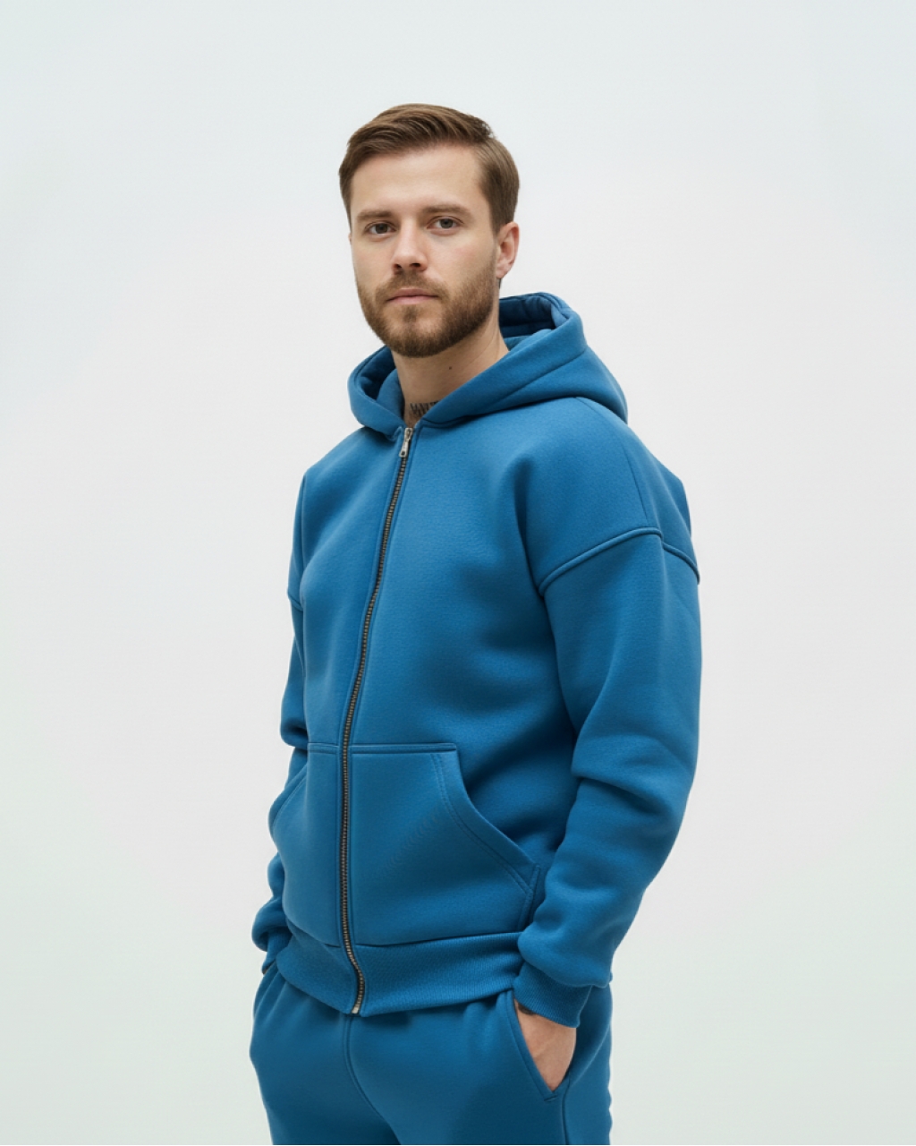 Худі чоловіче утеплене на блискавці з капюшоном Mishe 3212004