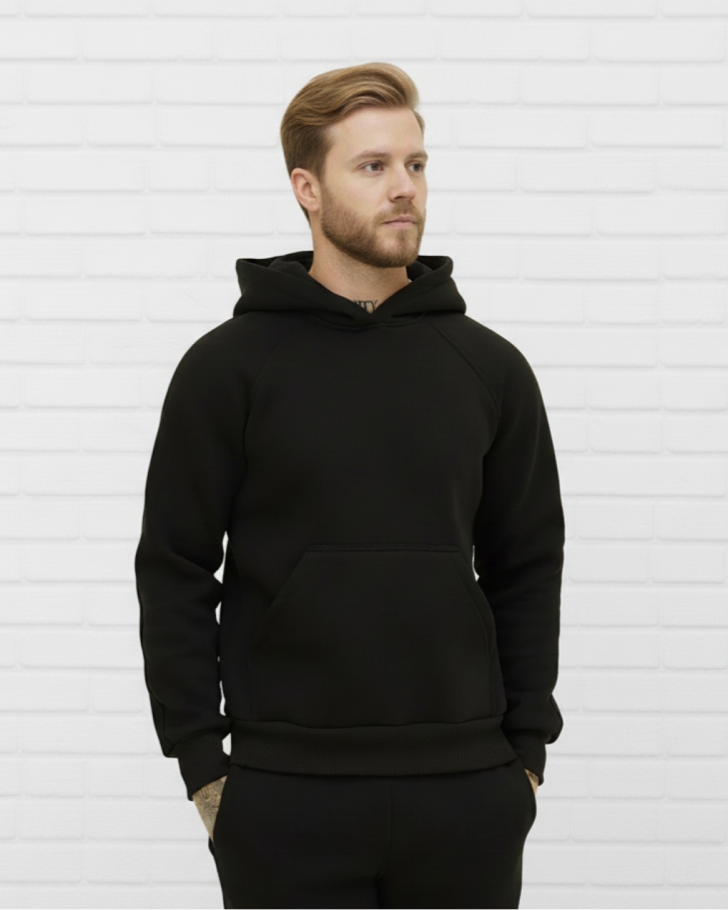 Повседневное мужское худи на флисе Mishe 3222004