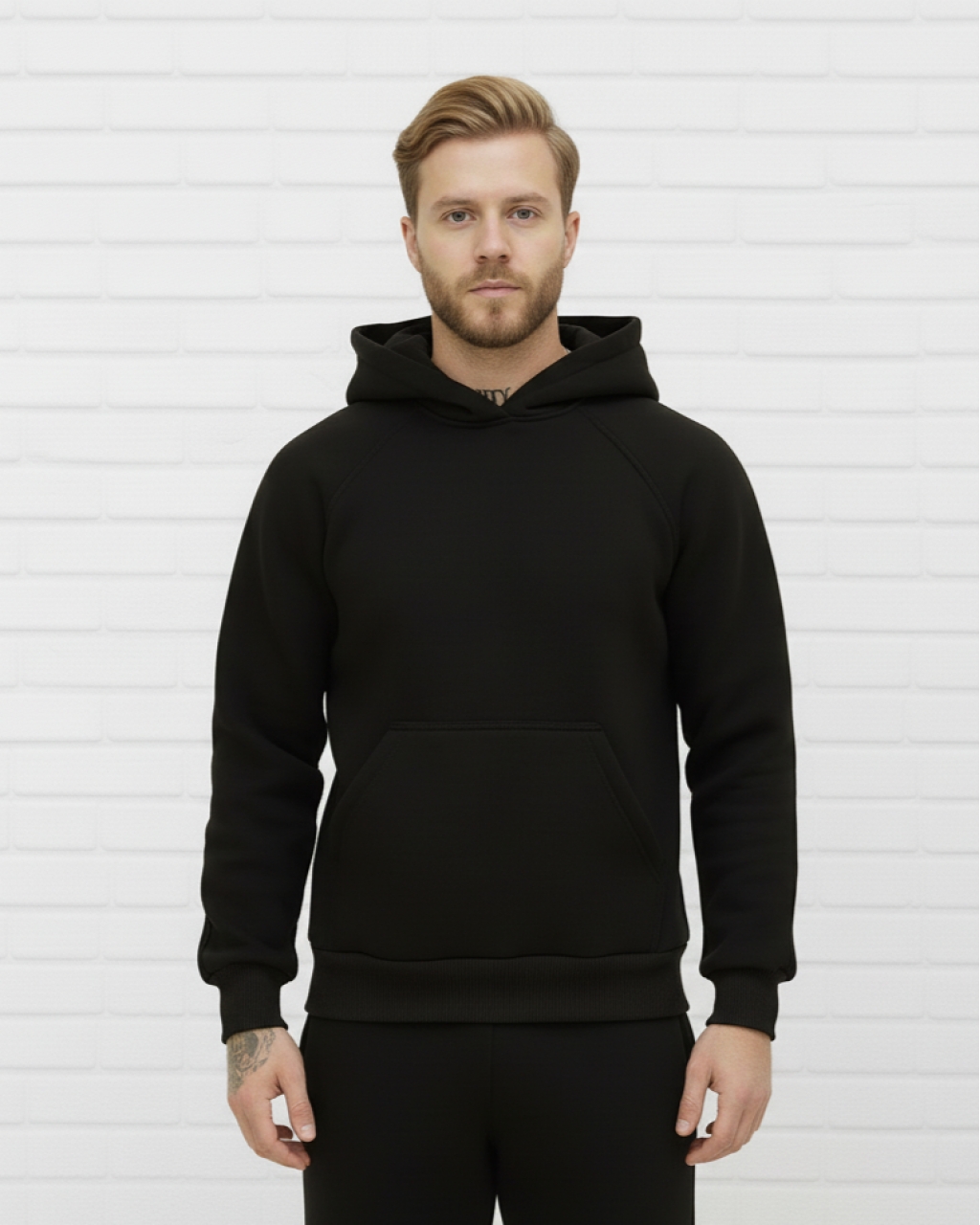 Повседневное мужское худи на флисе Mishe 3222004
