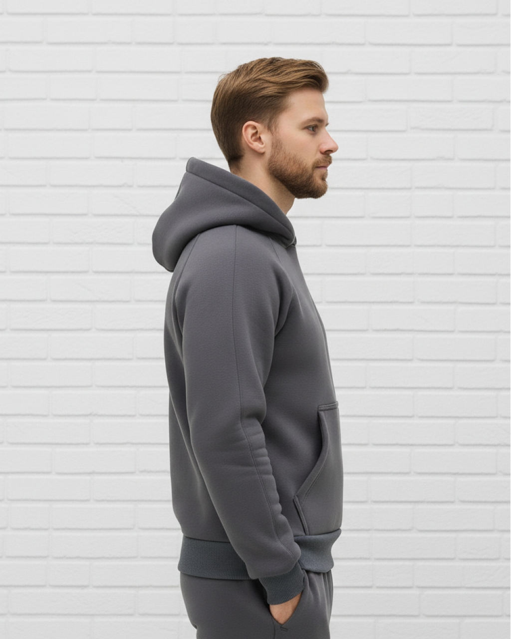 Мужское худи на флисе Mishe 3222002