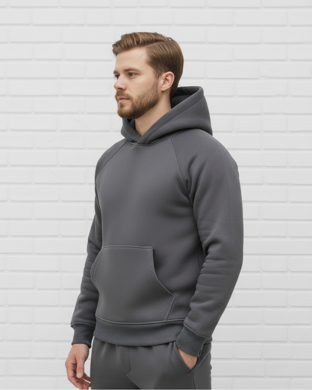 Мужское худи на флисе Mishe 3222002