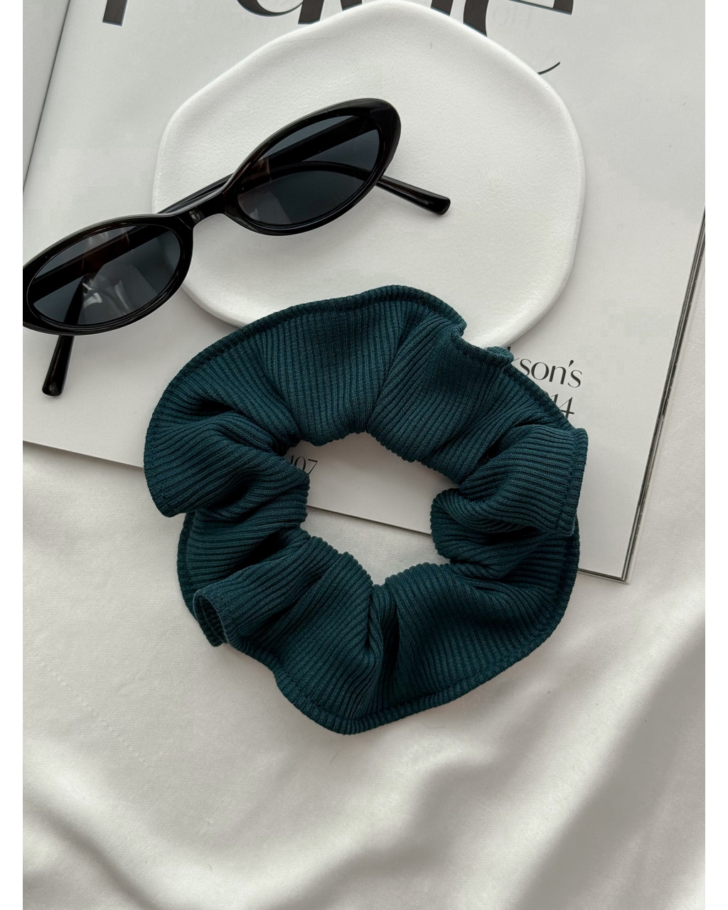 Довга сукня-футболка в рубчик зелена Zara 700001845