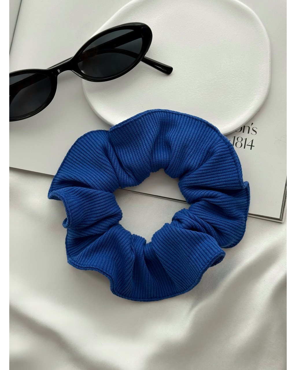 Довга сукня-футболка в рубчик синя Zara 700001847