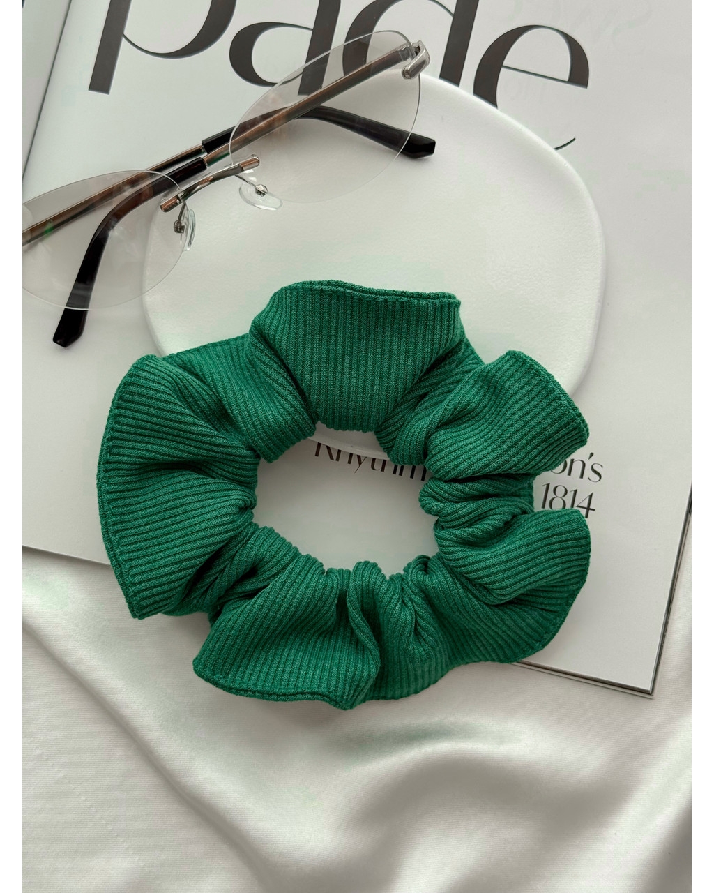 Сукня на запах в рубчик зелена Zocca 700001868