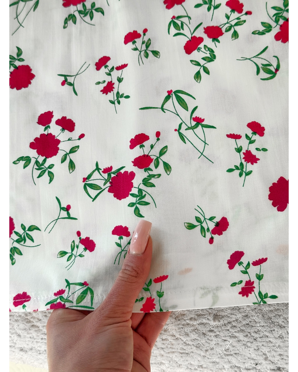 Летнее платье из штапеля в цветочек белое Kazerta 700001888