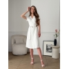 Сукня на запах у рубчик біла Zokka 700001869