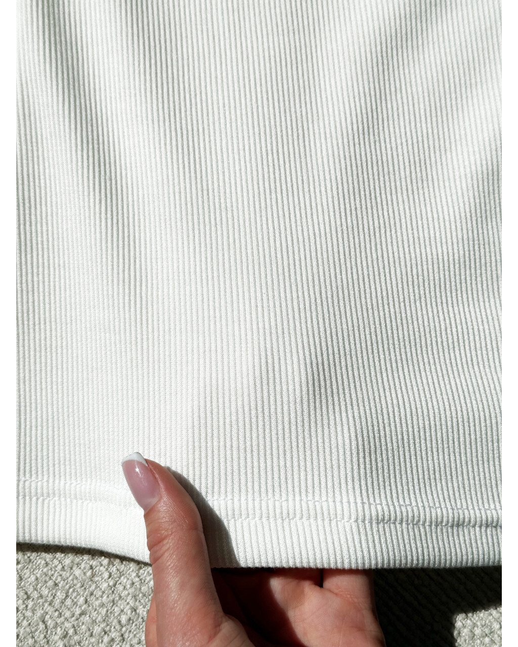 Платье на запах в рубчик белая Zocca 700001869