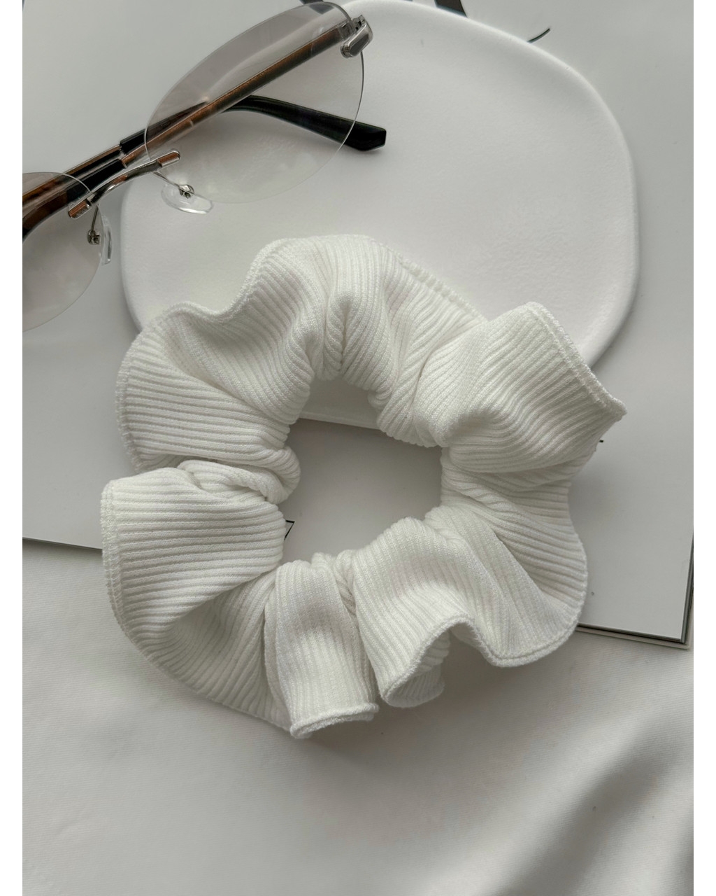 Платье на запах в рубчик белая Zocca 700001869