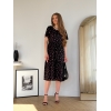 Летнее платье из штапеля в цветочек черная Kazerta 700001881
