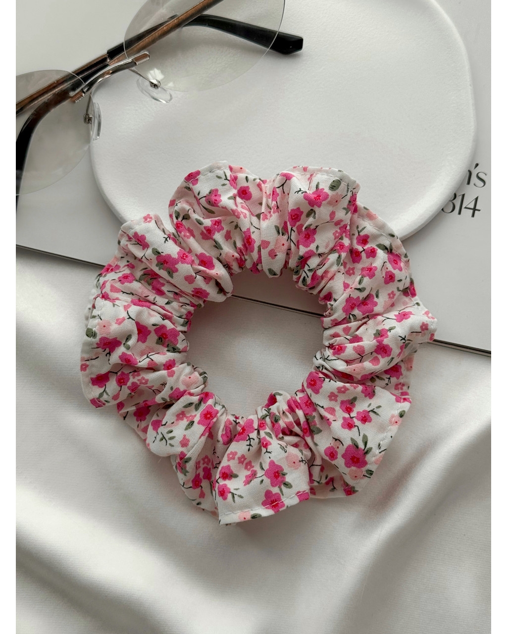 Платье с воротничком в цветочек из штапеля белое Tapi 700002225