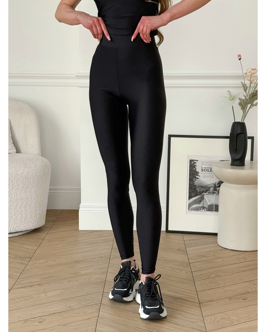 Лосини Push-up з біфлексу чорні 600000441