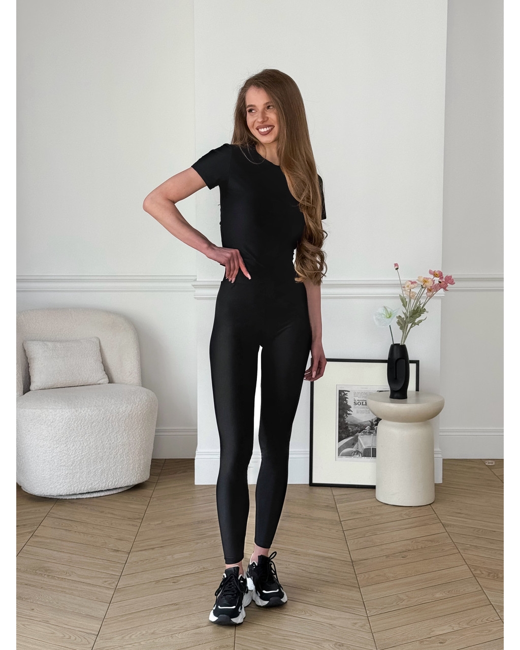 Лосини Push-up з біфлексу чорні 600000441