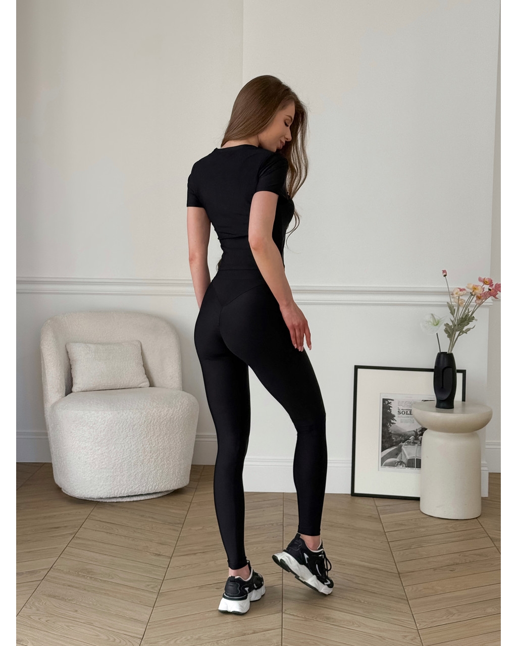 Лосини Push-up з біфлексу чорні 600000441