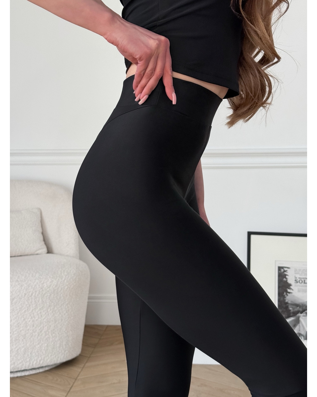 Лосини Push-up з біфлексу чорні 600000441