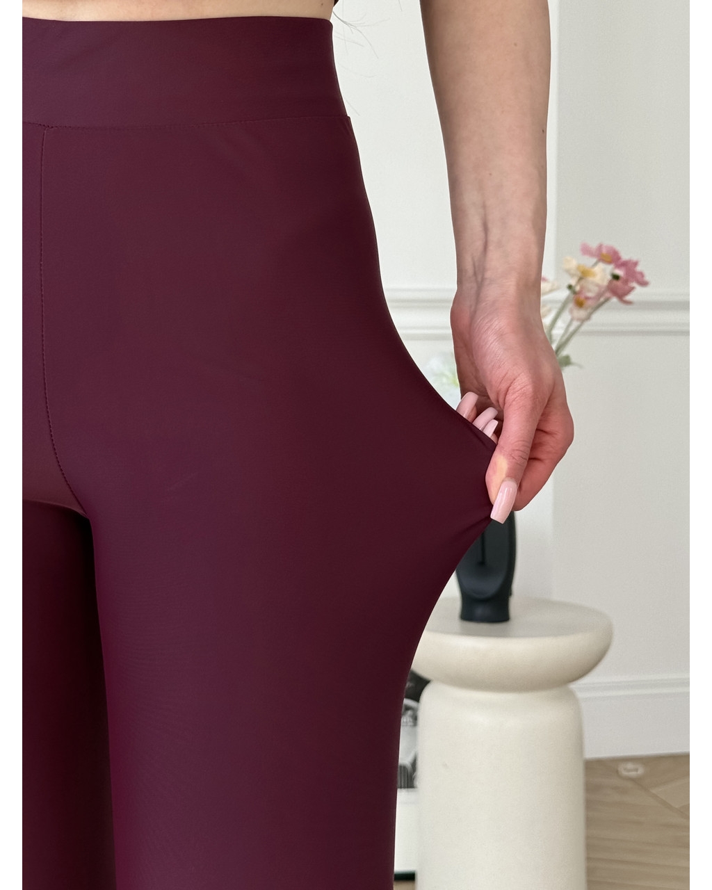 Бордові лосини з біфлексу Terbo 600000322