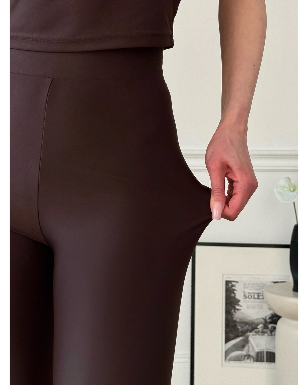 Лосини з біфлексу шоколадні Terbo600000323