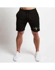 Чорні чоловічі шорти з Українською символікою